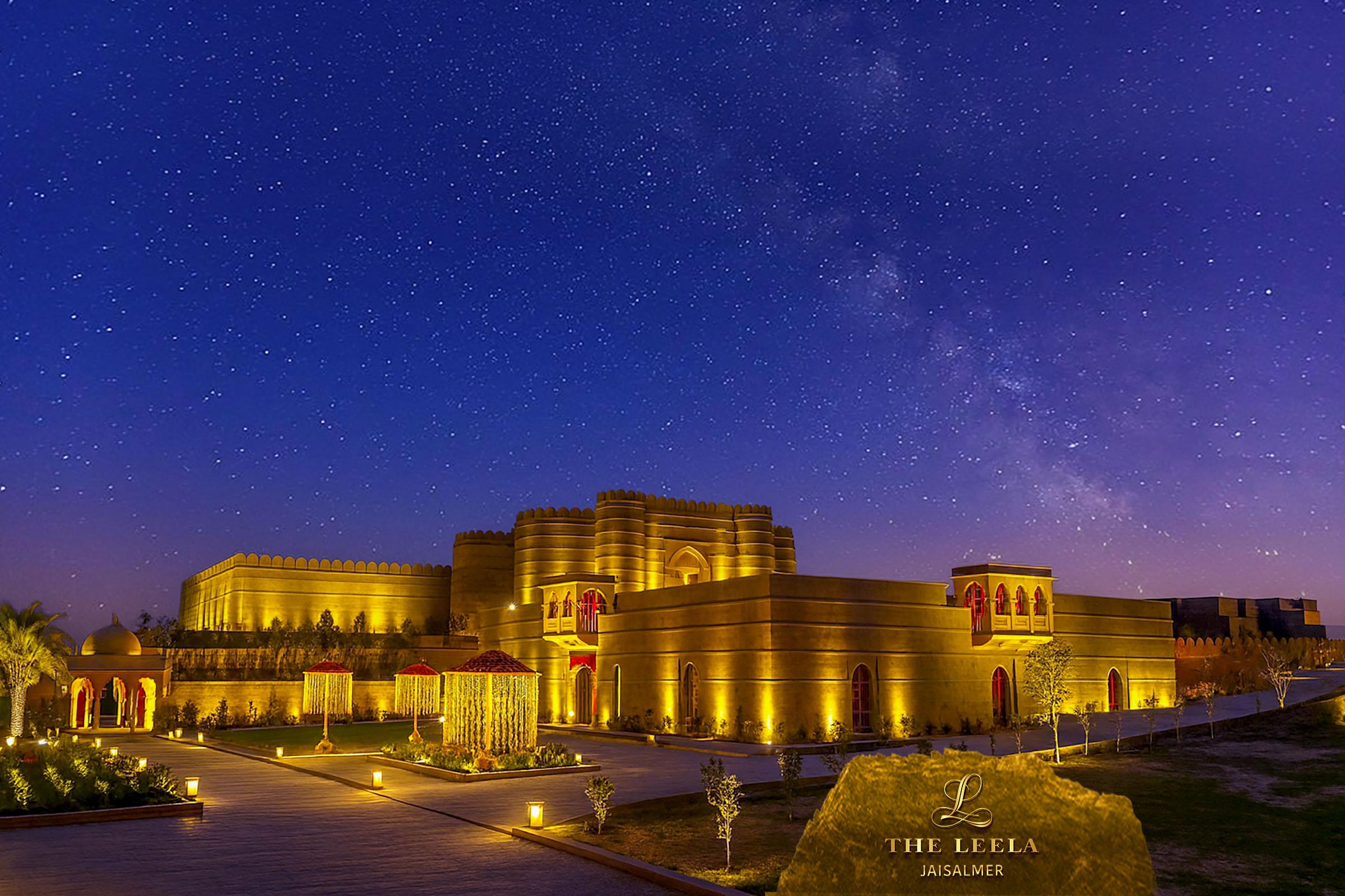 The Leela Jaisalmer at night